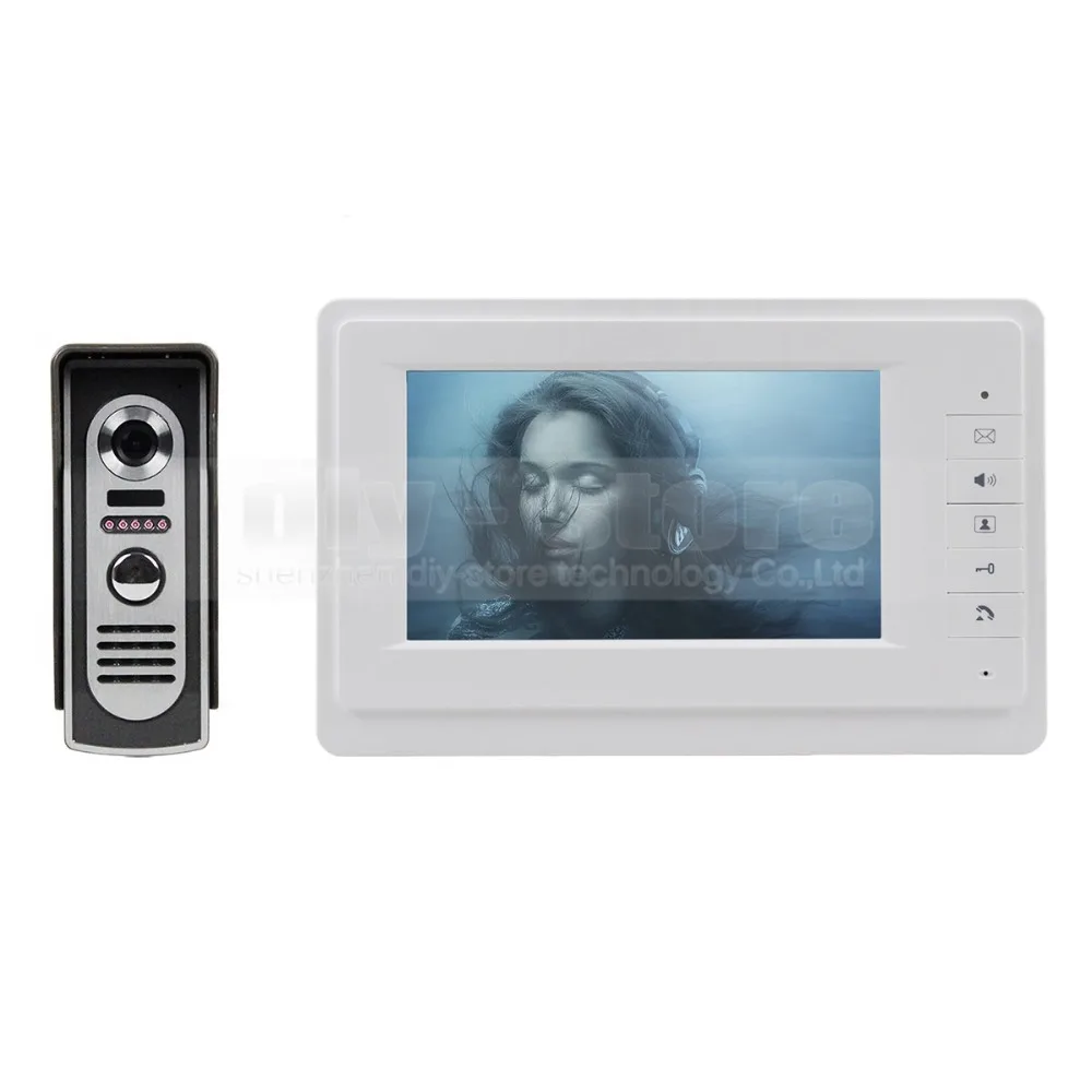 DIYSECUR 600TVLine камера 7 дюймов TFT цветной ЖК-дисплей видео домофон дверной звонок