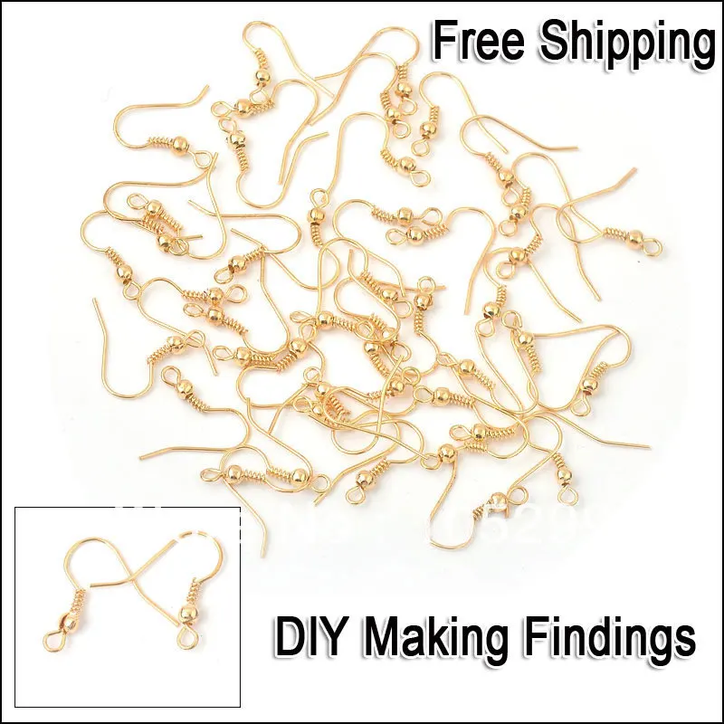 200PCS A Lot Wholesale Making Jewelry Findings Yellow Gold Color Hook DIY Jewelry Design Ear Wire Nice
200PCS A Lot Wholesale Making Jewelry Findings Yellow Gold Color Hook DIY Jewelry Design Ear Wire Nice