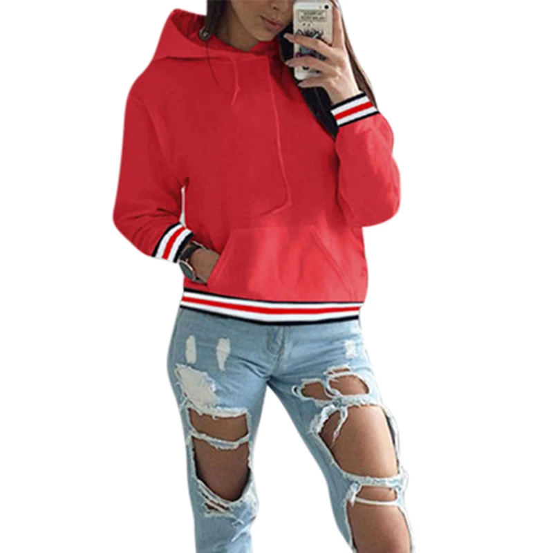 Women Hooded Long Sleeve Sweatshirt Ladies Warm Pullover Jumper Coat Outwear New
Women Hooded Long Sleeve Sweatshirt Ladies Warm Pullover Jumper Coat Outwear New