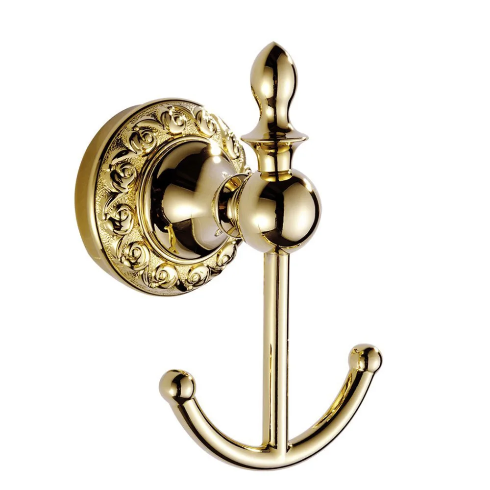 Leyden Luxury Golden Finish Brass Bathroom Robe Hooks Wall Hook Hanger Door Towel Clothes Hooks For Bathroom Accessories
Leyden Luxury Golden Finish Brass Bathroom Robe Hooks Wall Hook Hanger Door Towel Clothes Hooks For Bathroom Accessories