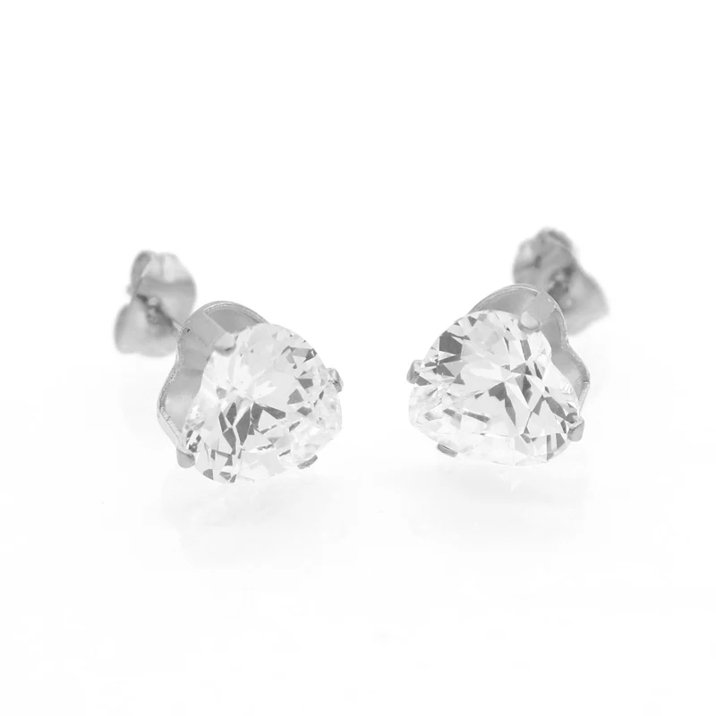 High Quality Crystal Heart Earrings Elegant And Charming Cubic Zirconia Heart Stud Earrings For Women Girls Piercing Jewelry
High Quality Crystal Heart Earrings Elegant And Charming Cubic Zirconia Heart Stud Earrings For Women Girls Piercing Jewelry