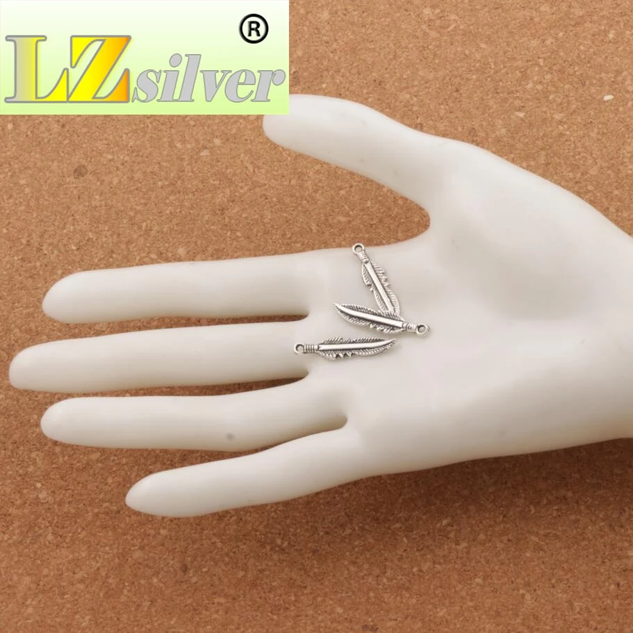 Feather Spacer Charm Beads 300pcs zinc alloy Pendants Jewelry DIy L564 24.8x5.9mm
Feather Spacer Charm Beads 300pcs zinc alloy Pendants Jewelry DIy L564 24.8x5.9mm