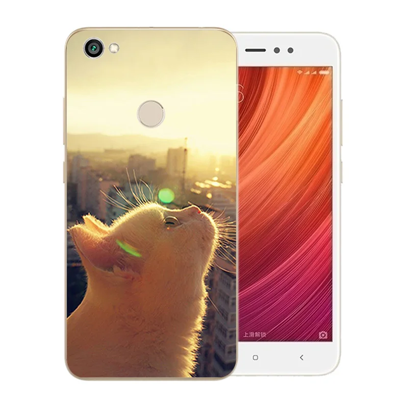Тонкий силиконовый чехол для телефона Hongmi Note 5A Pro с рисунком кошки Xiaomi Redmi