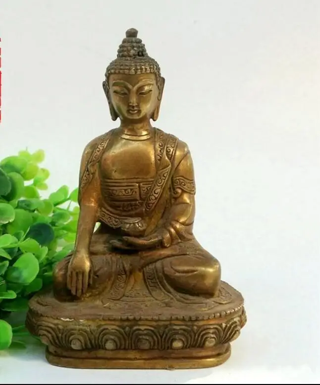 YM 416 шакья Мани медный Будда Vairocana статуя Будды медные украшения|Статуи и
