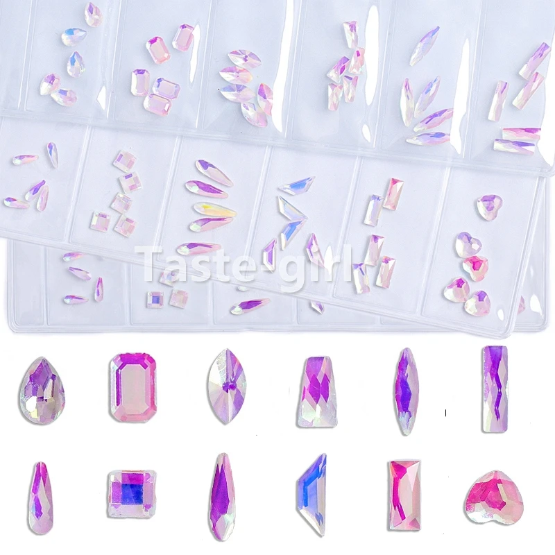 6 Sizes Glass Rhinestones Crystal AB Flat Back Nail Rhinestone 3D Non Hot Fix Nail Art Decoration DIY Supplies Tool
6 Sizes Glass Rhinestones Crystal AB Flat Back Nail Rhinestone 3D Non Hot Fix Nail Art Decoration DIY Supplies Tool