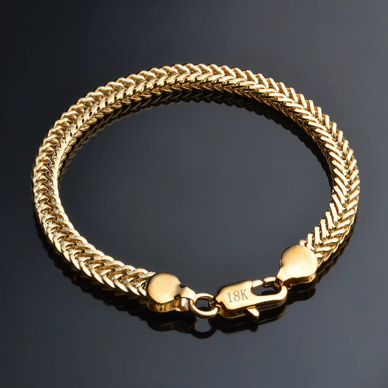 Women & Men 6MM Gold color Smooth snake chains bracelets 8inch Men Hip Hop Rapper Bangle For Female male Fashion Jewelry Gift
Women & Men 6MM Gold color Smooth snake chains bracelets 8inch Men Hip Hop Rapper Bangle For Female male Fashion Jewelry Gift