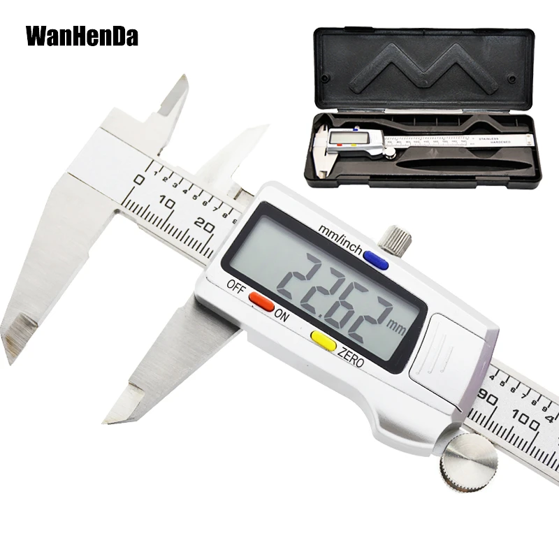 Measuring Tool Stainless Steel Digital Caliper 6 "150mm Messschieber paquimetro measuring instrument Vernier Calipers tools
Measuring Tool Stainless Steel Digital Caliper 6 "150mm Messschieber paquimetro measuring instrument Vernier Calipers tools