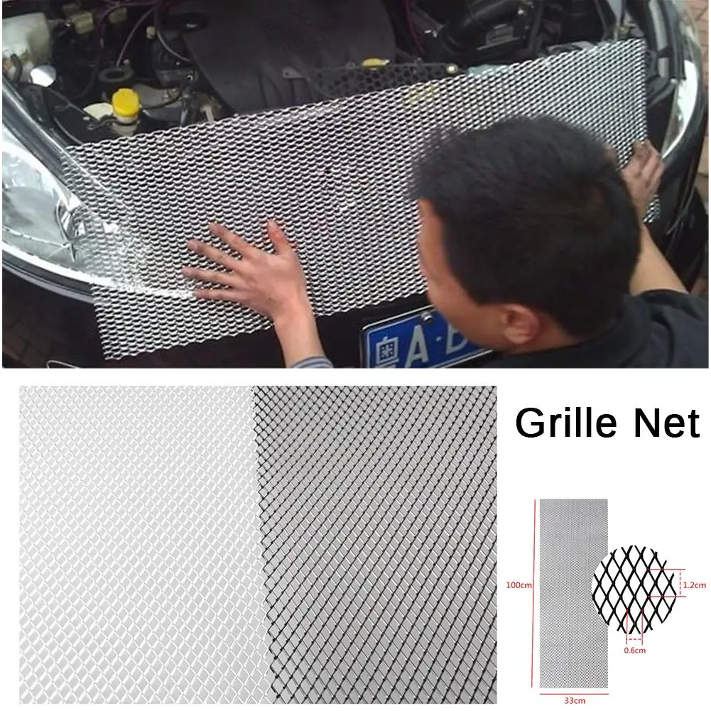 Universal 100x33cm Black /Silver Car Racing Grille Net Aluminum Car Vehicle Black Body Grille Net Mesh Grill Section
Universal 100x33cm Black /Silver Car Racing Grille Net Aluminum Car Vehicle Black Body Grille Net Mesh Grill Section