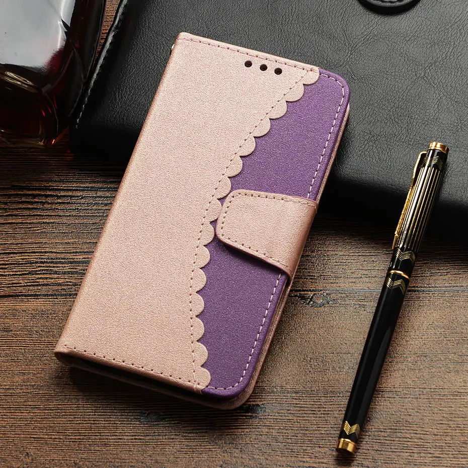 Кожаный чехол-книжка Milyssi Denim смешанных цветов для Samsung galaxy S7 S8 S9 Plus Edge J3 J5 J7 A5 2017 A8