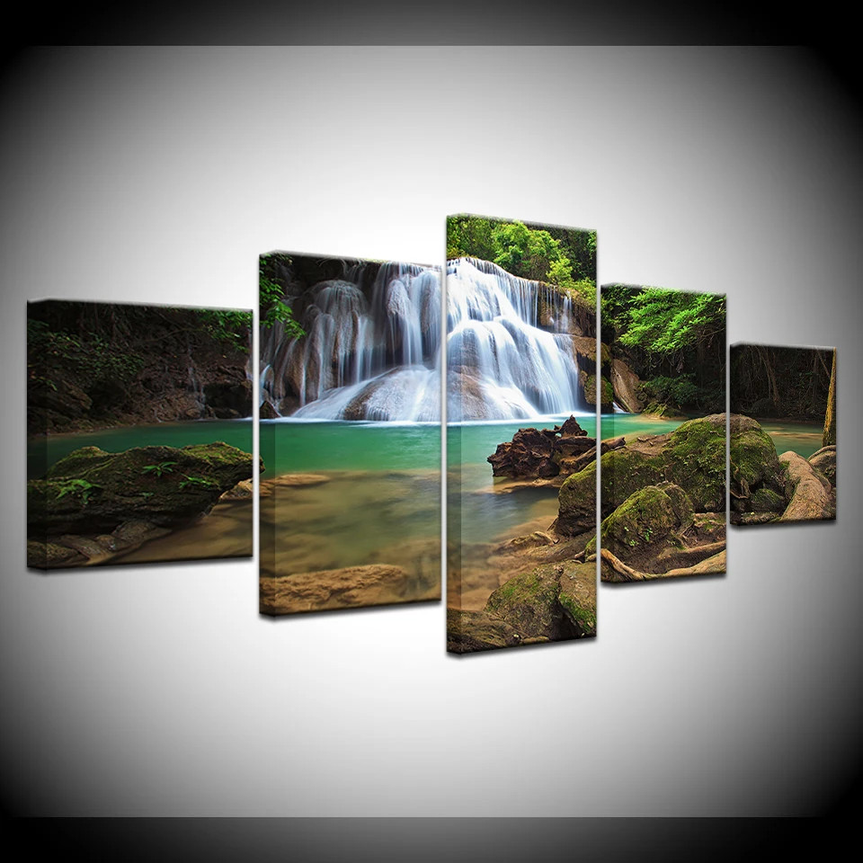 Canvas Painting landscape waterfall with crystal clear stream Wall Art Painting Modular Wallpapers Poster Print Home Decor
Canvas Painting landscape waterfall with crystal clear stream Wall Art Painting Modular Wallpapers Poster Print Home Decor
