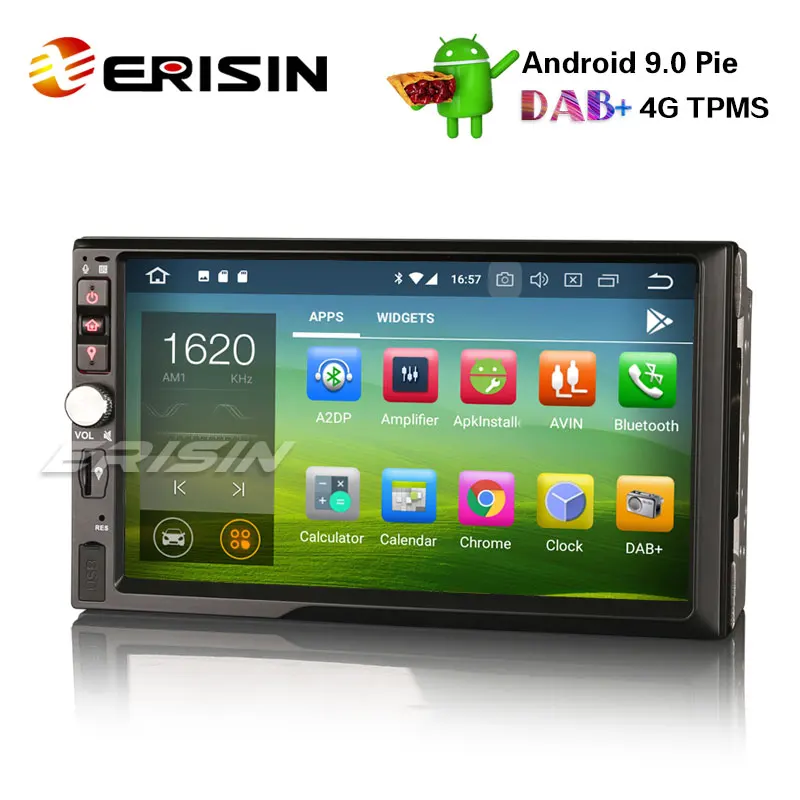 Erisin ES4841U 7 "двойной Din Android 9 0 Авторадио DAB + GPS Bluetooth WiFi TDT Радио RDS USB Navi | Автомобили