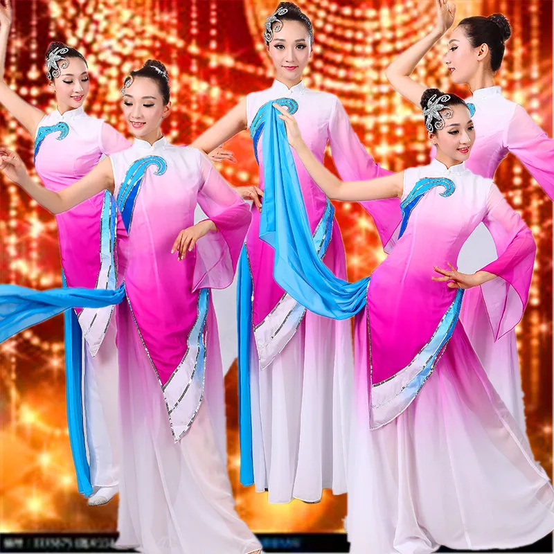 New Purple Chinese Yangko Dance Costume Chinese Oriental Dance Costumes Fan Dance Wear Women Waist Drum Dance Clothing
New Purple Chinese Yangko Dance Costume Chinese Oriental Dance Costumes Fan Dance Wear Women Waist Drum Dance Clothing