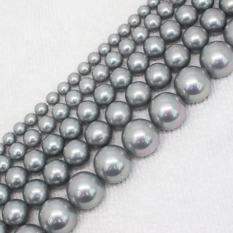 Wholesale 6-14mm Beautiful Gray Shell Pearl Round Loose Beads 15"/38cm sp156 ,For Jewelry making, can mixed wholesale!
Wholesale 6-14mm Beautiful Gray Shell Pearl Round Loose Beads 15"/38cm sp156 ,For Jewelry making, can mixed wholesale!