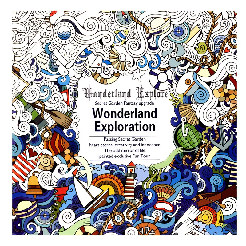 Wonderland Exploration Book Coloring Books for Adult Kids Painting Antistress Mandala Secret Garden Drawing 18.5*18.5cm 24Pages
Wonderland Exploration Book Coloring Books for Adult Kids Painting Antistress Mandala Secret Garden Drawing 18.5*18.5cm 24Pages