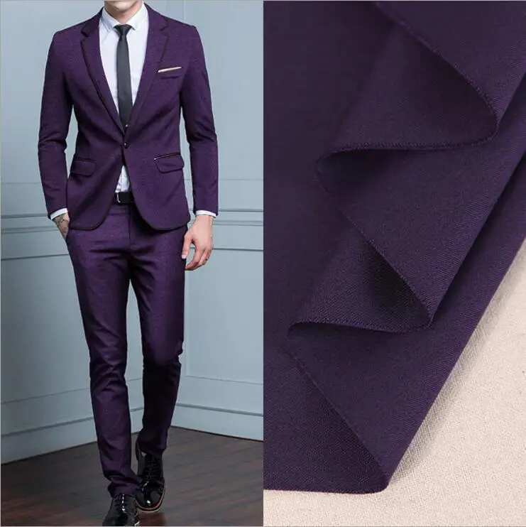 2018 Slim Fit Men's Suit 3 Pcs Dark Purple Tuxedos 38 40 42 44 46+Custom
