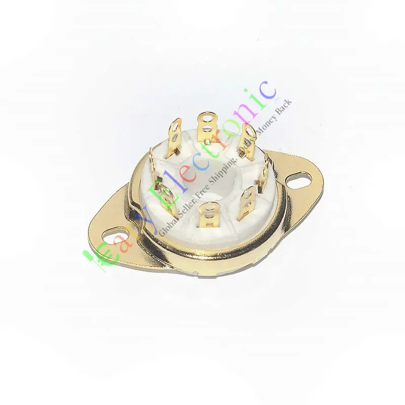 Оптом и в розницу 8 шт PIN Золото керамика вакуумные трубки розетки SAVER ДЛЯ KT88 6550 EL34