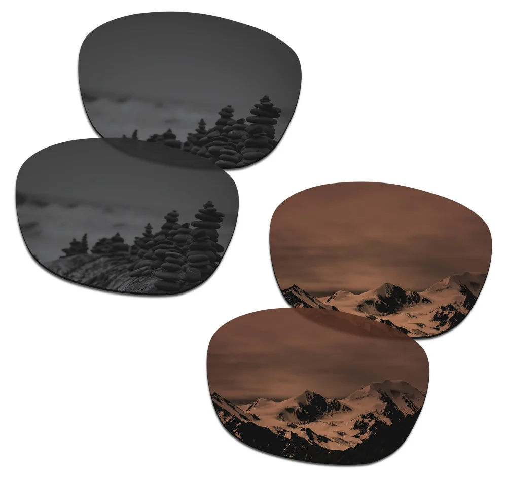 SmartVLT 2 Pairs Polarized Sunglasses Replacement Lenses for Oakley Drop In Stealth Black and Amber Brown
SmartVLT 2 Pairs Polarized Sunglasses Replacement Lenses for Oakley Drop In Stealth Black and Amber Brown