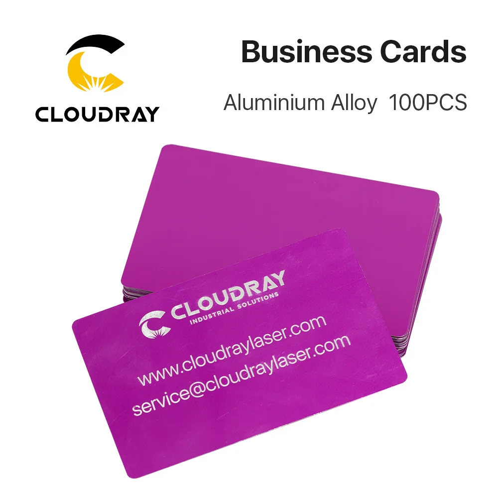 Cloudray 100PCS/LOT Business Name Cards Multicolor Aluminium Alloy Metal Sheet Testing Material for Laser Marking Machine
Cloudray 100PCS/LOT Business Name Cards Multicolor Aluminium Alloy Metal Sheet Testing Material for Laser Marking Machine