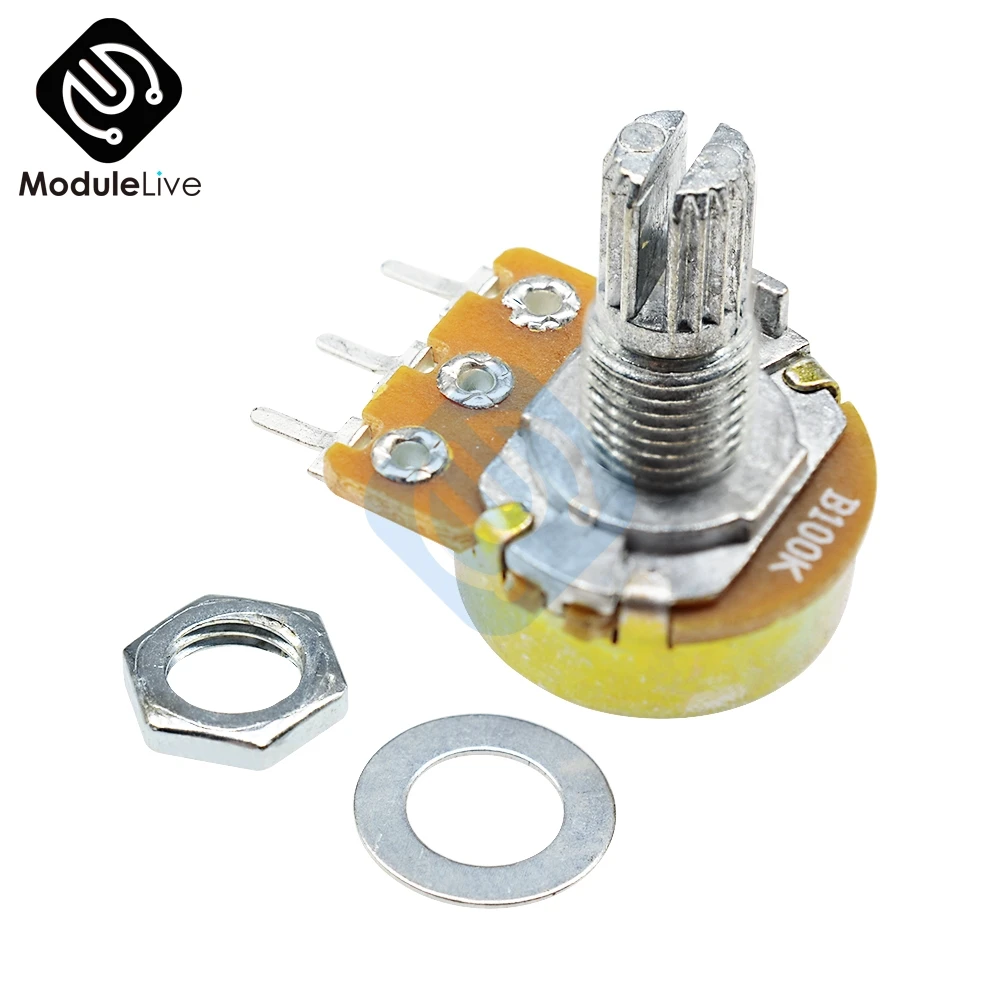 B1K B2K B10K B20K B50K B250K B1M 20mm 6Pins Single-Stereo-Potentiometer Resistor Poti Potentiometer Mit Welle Split for WH148
B1K B2K B10K B20K B50K B250K B1M 20mm 6Pins Single-Stereo-Potentiometer Resistor Poti Potentiometer Mit Welle Split for WH148
