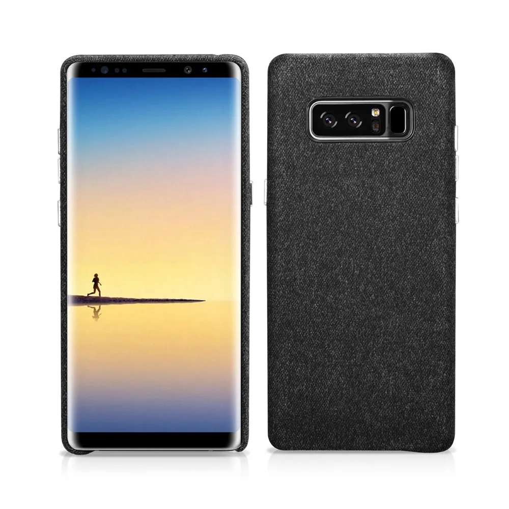 XOOMZ жесткий чехол для samsung Galaxy Note 8 ткань узор задняя крышка Защитный телефонные