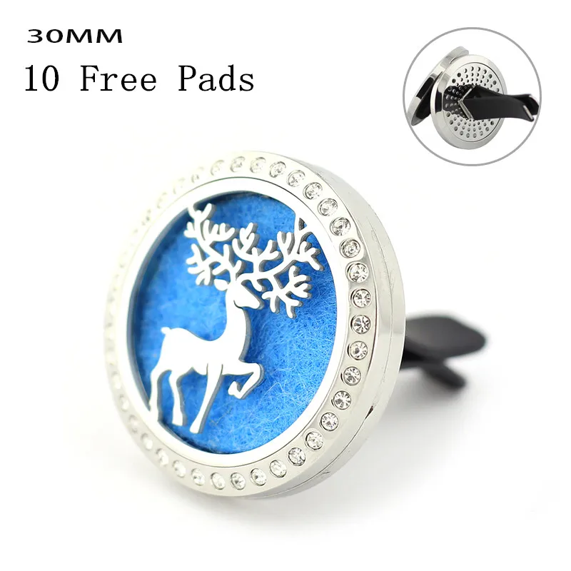 Rhinestones Deer 30MM Car Aroma Perfume Locket 316L Stainless Steel Essential Oil Diffuser Locket With Free Perfume Pads
Rhinestones Deer 30MM Car Aroma Perfume Locket 316L Stainless Steel Essential Oil Diffuser Locket With Free Perfume Pads