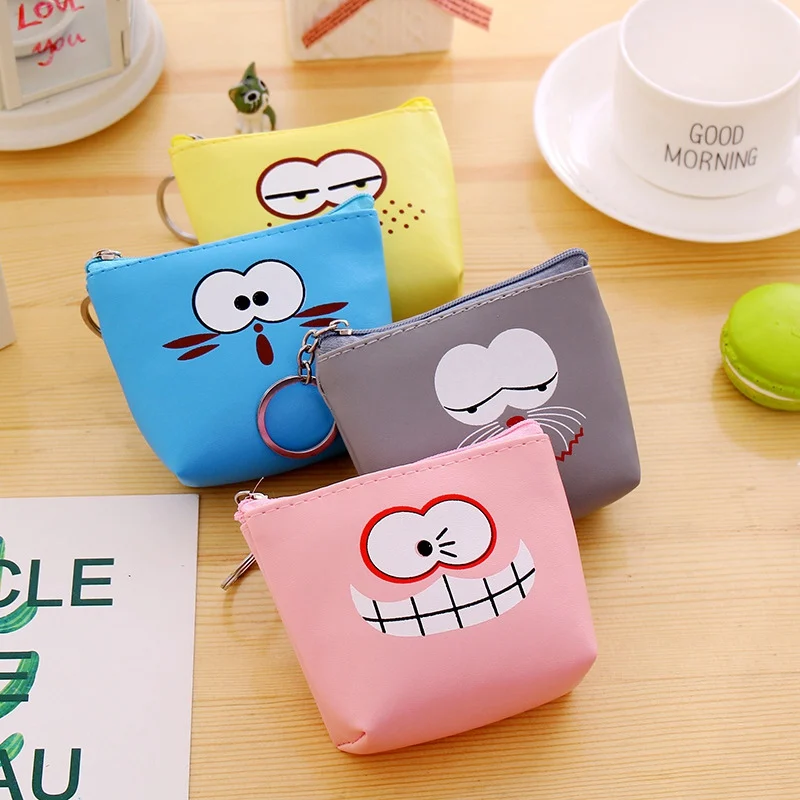 Кошелек из искусственной кожи Kawaii Маленький модный кошелек для монет с милым