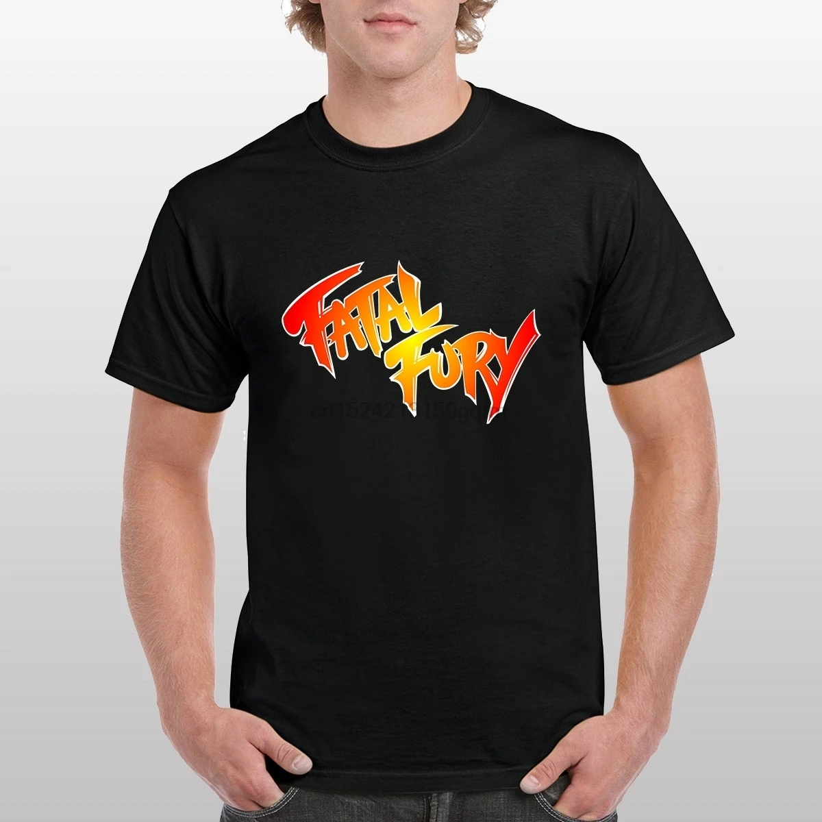 Новая мода Fatal Fury логотип печатная Футболка для мужчин короткий рукав o образным