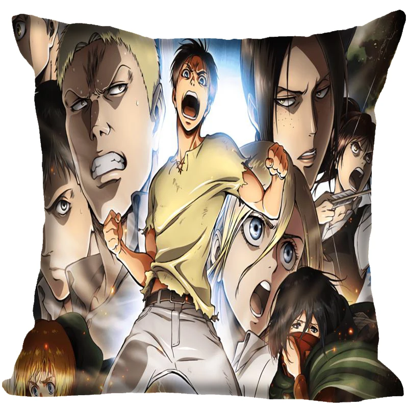 Custom Pillowcase Cover Attack on Titan Square Zipper Pillow Cover (Two Sides) Print Your Pictures Cool Pillow Cases
Custom Pillowcase Cover Attack on Titan Square Zipper Pillow Cover (Two Sides) Print Your Pictures Cool Pillow Cases
