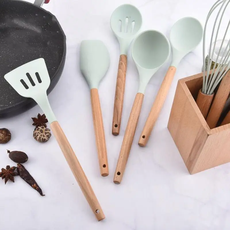 9pcs/set Non-Stick Silicone Cooking Utensils Kitchen Gadgets Spatula Spoon Tools For Baking Cookware Kitchenware
9pcs/set Non-Stick Silicone Cooking Utensils Kitchen Gadgets Spatula Spoon Tools For Baking Cookware Kitchenware