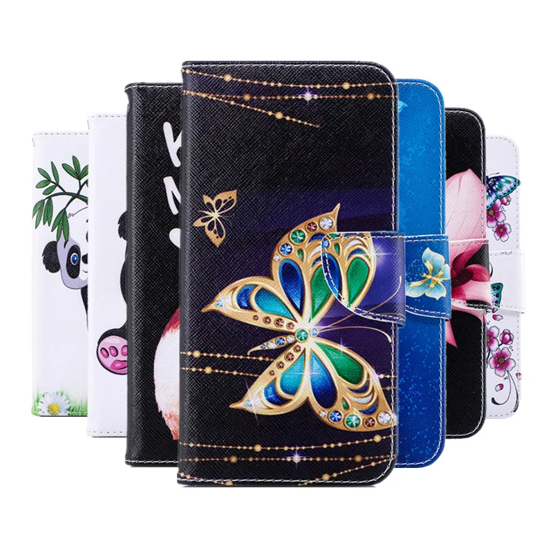 Filp Кожаный чехол для Coque huawei honor 7C AUM L41 случае 5 7 "Обложка с рисунком RU Бумажник