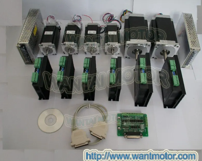 6 axis CNC Foam Mill controller kit 425oz-in and 1600 oz-in Spindle torque stepper motors Wantai
6 axis CNC Foam Mill controller kit 425oz-in and 1600 oz-in Spindle torque stepper motors Wantai