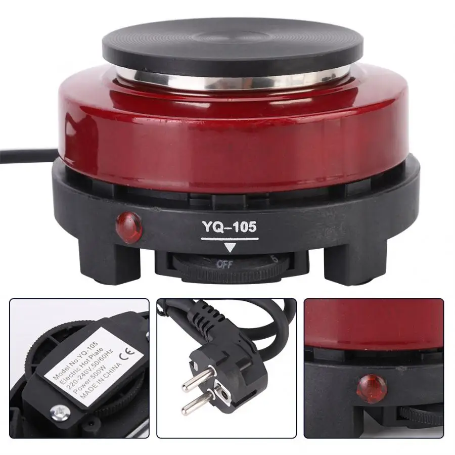 500W 220-240V Mini Electric Stove Heating Plate Heater Household Stove Electric Red EU Plug Heater Plate
500W 220-240V Mini Electric Stove Heating Plate Heater Household Stove Electric Red EU Plug Heater Plate