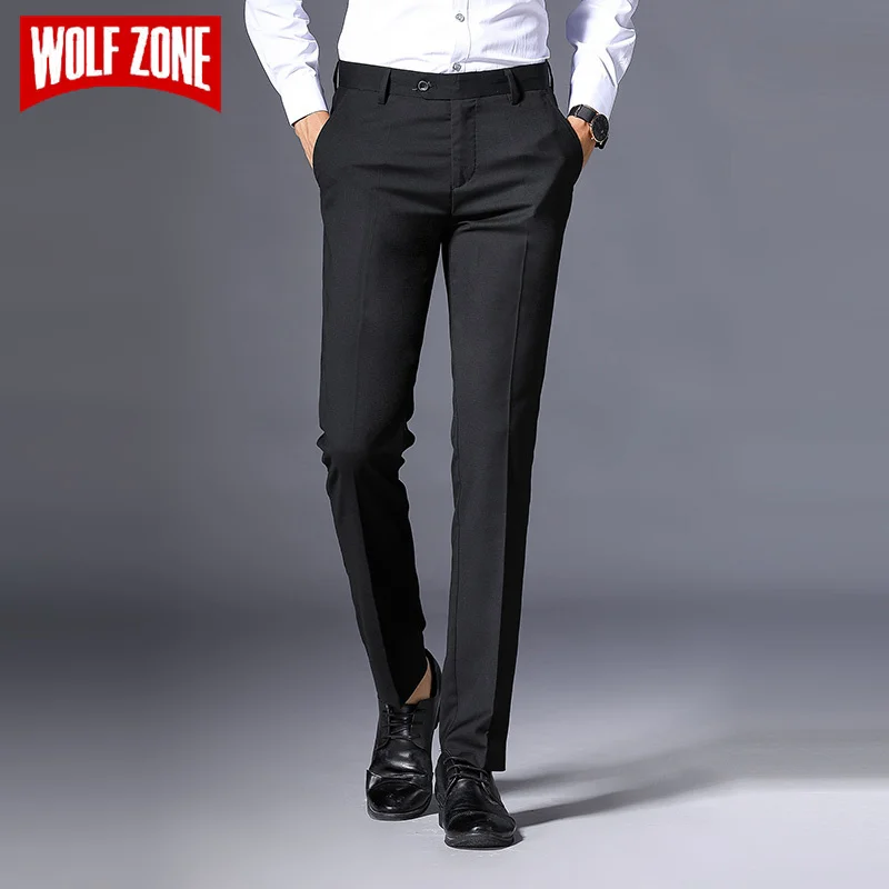 WOLF ZONE Brand Men Pants Casual High Quality Classics Fashion Male Trousers Black Business Formal Full Length Mens Pants
WOLF ZONE Brand Men Pants Casual High Quality Classics Fashion Male Trousers Black Business Formal Full Length Mens Pants