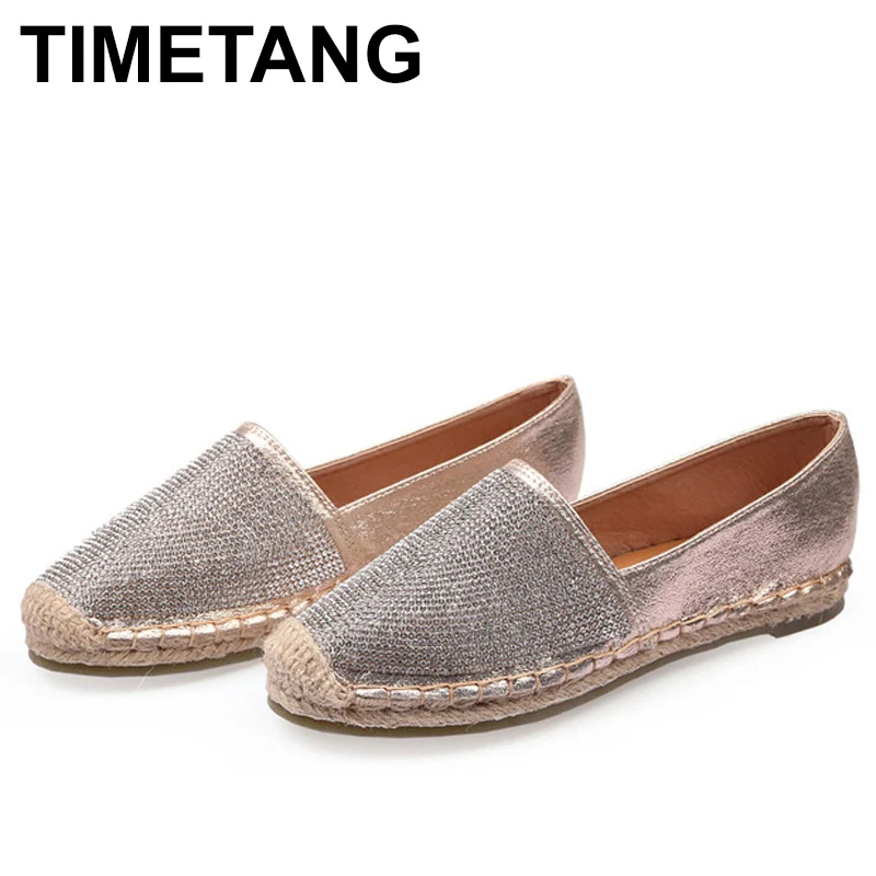 TIMETANG Women's Flats Shoe Microfiber Fisherman Female Shoe Spring Summer Women Shoes Slip On Espadrilles Shoes E255
TIMETANG Women's Flats Shoe Microfiber Fisherman Female Shoe Spring Summer Women Shoes Slip On Espadrilles Shoes E255