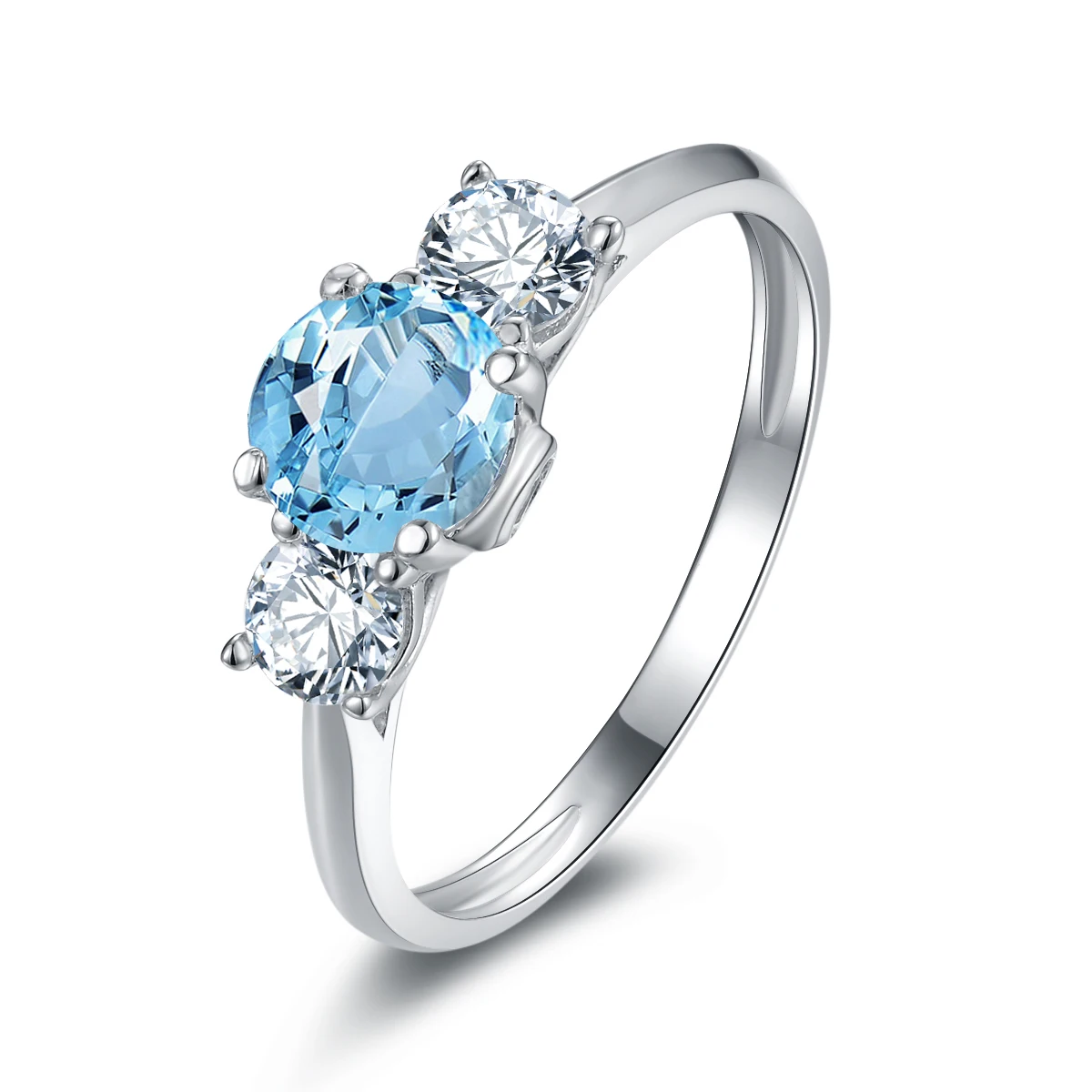 QYI Trendy 925 Sterling Silver 6MM Round Genuine Natural Sky Blue Topaz Three Stone Engagement Women Fine Ring Colored stones
QYI Trendy 925 Sterling Silver 6MM Round Genuine Natural Sky Blue Topaz Three Stone Engagement Women Fine Ring Colored stones