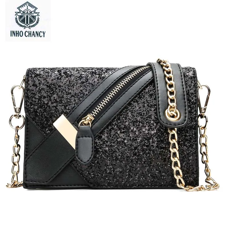 2018 spring and summer new female bag Korean sequins decorative chain small square package female shoulder diagonal
2018 spring and summer new female bag Korean sequins decorative chain small square package female shoulder diagonal