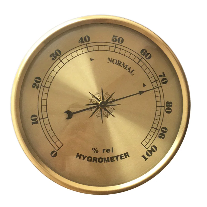 High precision household indoor 108mm Hygrometer cooper shell Humidity measurement
High precision household indoor 108mm Hygrometer cooper shell Humidity measurement