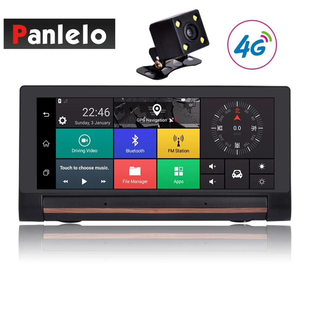 Автомобиль тире Камера DVR 6 86 "3g/4G Android 5 0 WI FI 1080 P видео Регистраторы музыкальный