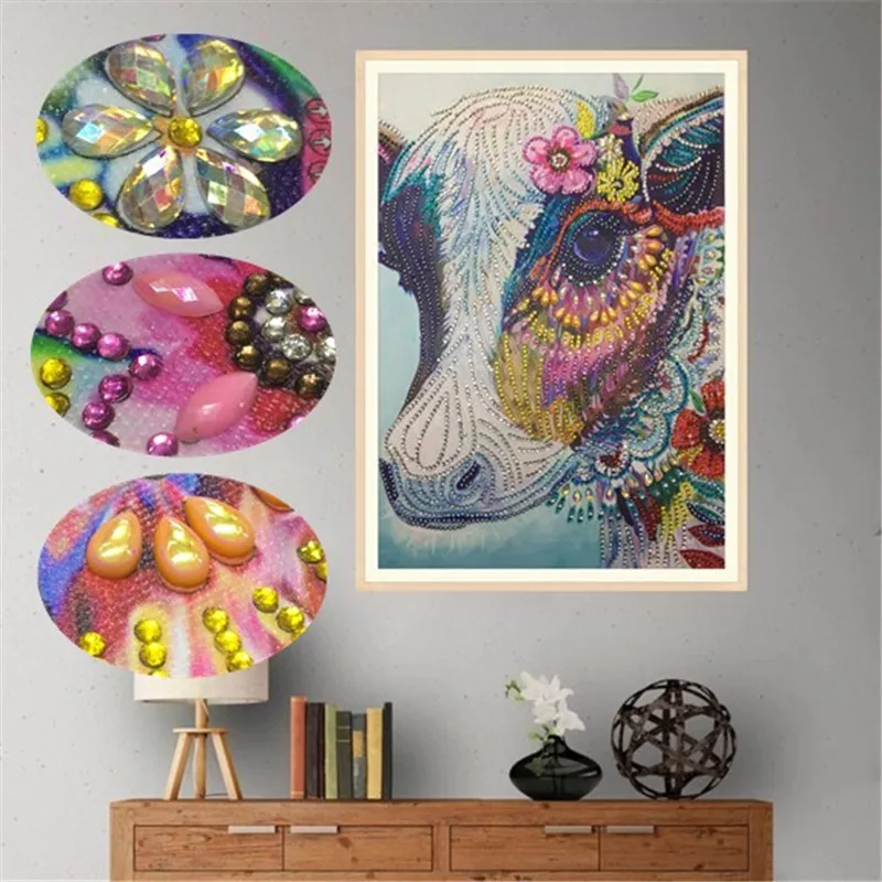 Diamond Embroidery Animal Special Shaped Diamond Painting Cross Stitch Cow DIY Bead Picture Unfinished Kit Paintings
Diamond Embroidery Animal Special Shaped Diamond Painting Cross Stitch Cow DIY Bead Picture Unfinished Kit Paintings