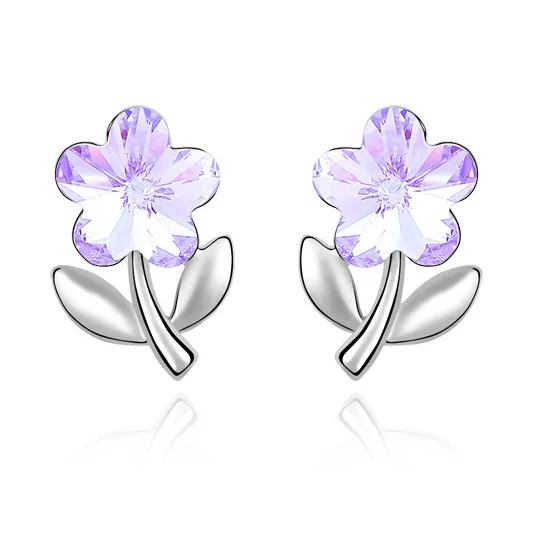 Anngill 5 Color New Flower Earrings For Women Crystals from Swarovski Wedding Stud Earrings Exquisite Quality Jewelry Gifts
Anngill 5 Color New Flower Earrings For Women Crystals from Swarovski Wedding Stud Earrings Exquisite Quality Jewelry Gifts
