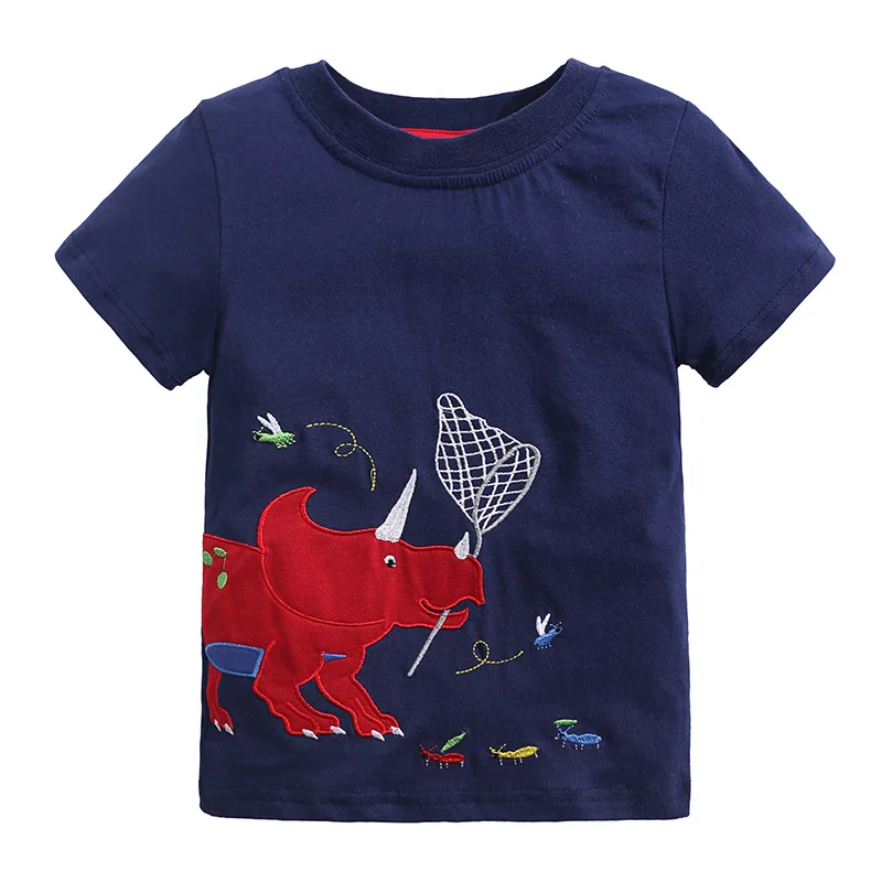 WASAILONG Summer new children's wear children's t - shirt with round neck print short-sleeve knitwear for boys 
WASAILONG Summer new children's wear children's t - shirt with round neck print short-sleeve knitwear for boys