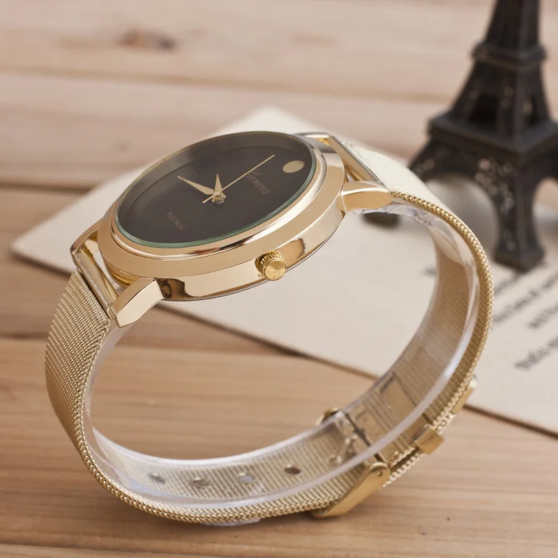 2019 Luxury Brand Geneva Gold Stainless steel bracelet watch women Ladies casual dress Quartz Wrist watches Relogio Feminino
2019 Luxury Brand Geneva Gold Stainless steel bracelet watch women Ladies casual dress Quartz Wrist watches Relogio Feminino
