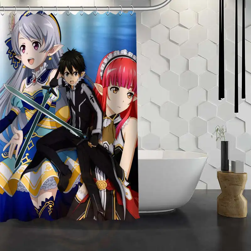 Custom Sword Art Online Shower Curtain With Hooks Fabric Shower Curtain for Bathroom Curtain Waterproof
Custom Sword Art Online Shower Curtain With Hooks Fabric Shower Curtain for Bathroom Curtain Waterproof