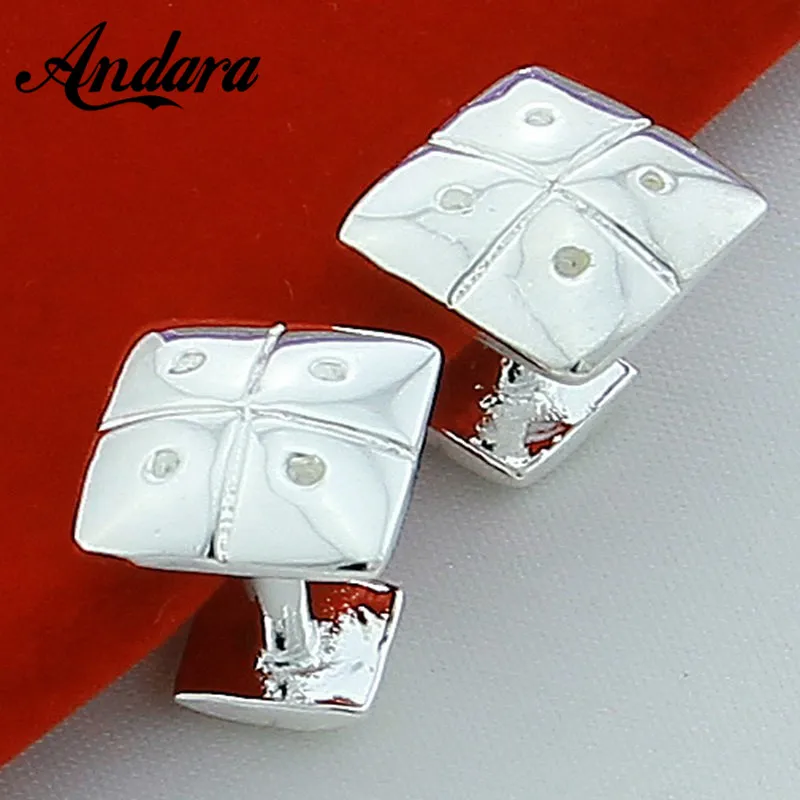 Men's Fashion Square Single Button Cufflinks Silver Jewelry Shirt Cufflinks for Women Men
Men's Fashion Square Single Button Cufflinks Silver Jewelry Shirt Cufflinks for Women Men