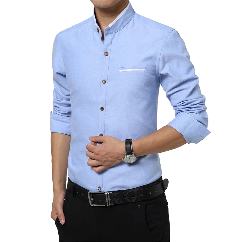 Мужская классическая рубашка модная повседневная тонкая в Корейском стиле с