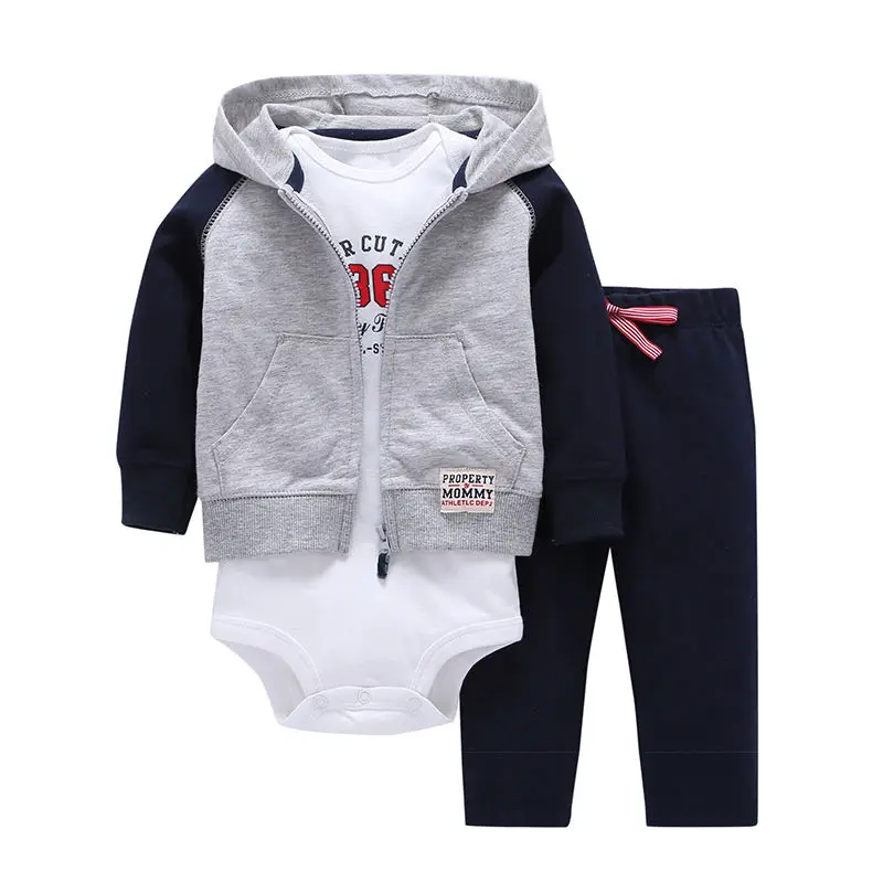 3pcs 2019 Spring Autumn Little Zipper Hoodie Jacket & Bodysuit or Vest & Pants Baby Clothing Set, Boy Girl Clothes Cardigan Set
3pcs 2019 Spring Autumn Little Zipper Hoodie Jacket & Bodysuit or Vest & Pants Baby Clothing Set, Boy Girl Clothes Cardigan Set