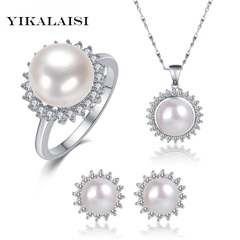 YIKALAISI 2017 Pearl Jewelry Sets Natural Freshwater Pearls Necklace Earrings 925 sterling Silver Jewelry Pendants For Women
YIKALAISI 2017 Pearl Jewelry Sets Natural Freshwater Pearls Necklace Earrings 925 sterling Silver Jewelry Pendants For Women