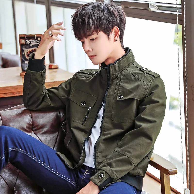 2019 spring coats Men Stand collar Jacket Male casual Jackets Mens 100% cotton high quality mens Jacket full Size M- 4XL
2019 spring coats Men Stand collar Jacket Male casual Jackets Mens 100% cotton high quality mens Jacket full Size M- 4XL
