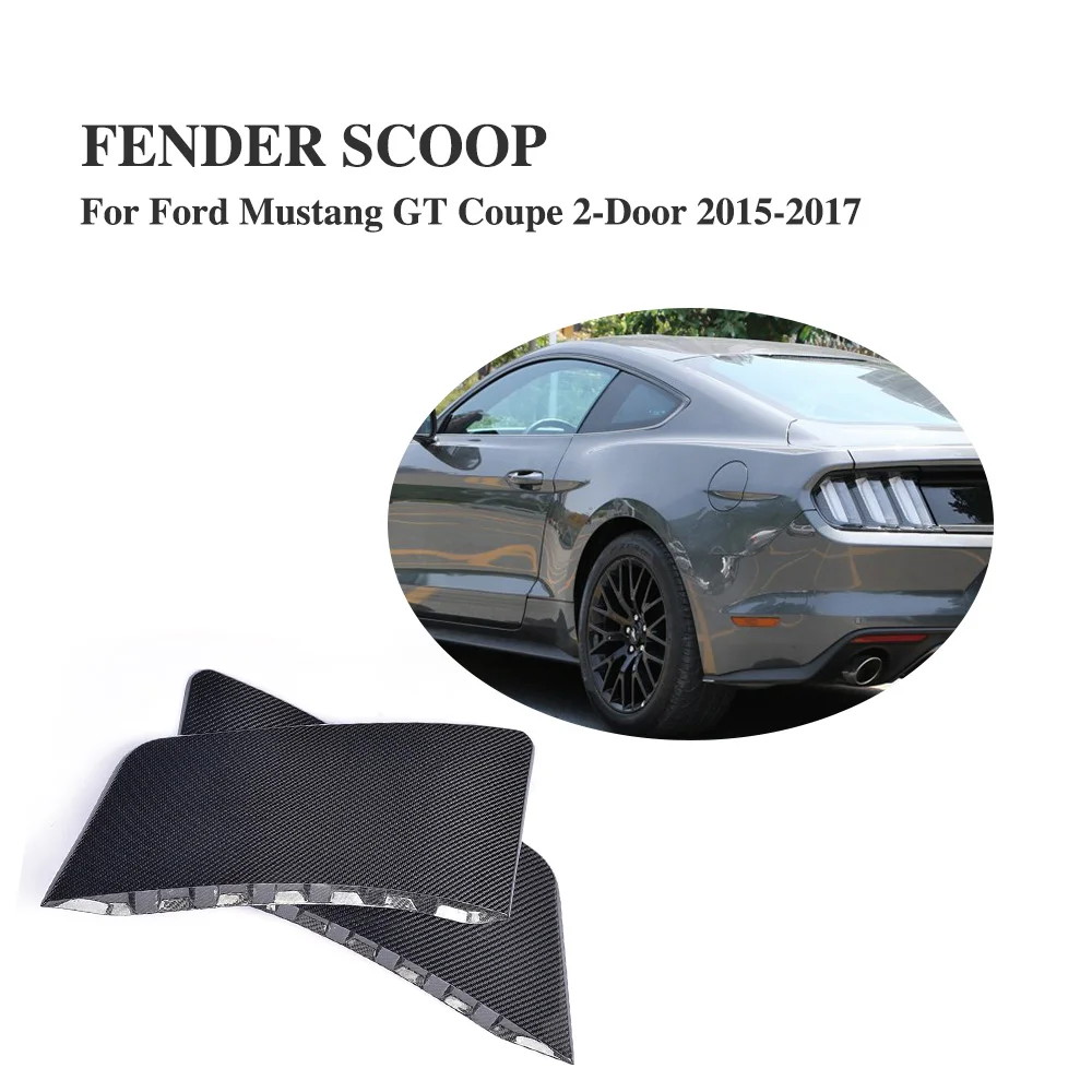 Carbon Fiber Rear Fenders decorative Trim Side Scoops for Ford Mustang Coupe 2-Door 2015-2017 2PCS/Set Side Fender Stickers
Carbon Fiber Rear Fenders decorative Trim Side Scoops for Ford Mustang Coupe 2-Door 2015-2017 2PCS/Set Side Fender Stickers