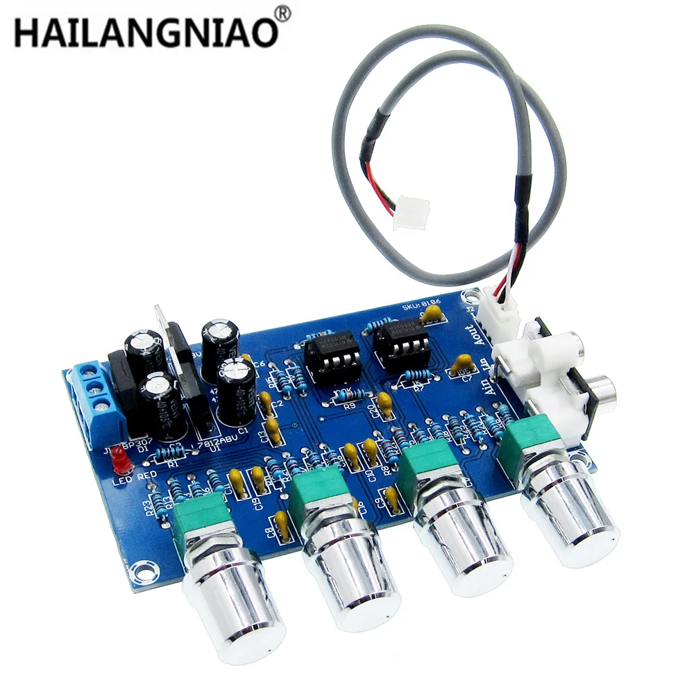 XH-M164 NE5532 Tone Amplifier Board Preamplifier AC 12V-15V Power Supply Dual Channel Audio Amplifier Board 4 Way Adjustment
XH-M164 NE5532 Tone Amplifier Board Preamplifier AC 12V-15V Power Supply Dual Channel Audio Amplifier Board 4 Way Adjustment